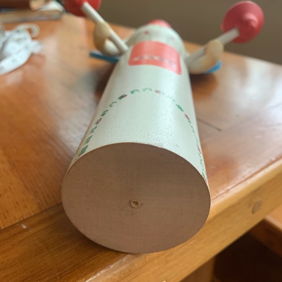 Vintage Folk Art Angel Candle Holder, Germany/ wood hand-painted - Picture 5 of 6